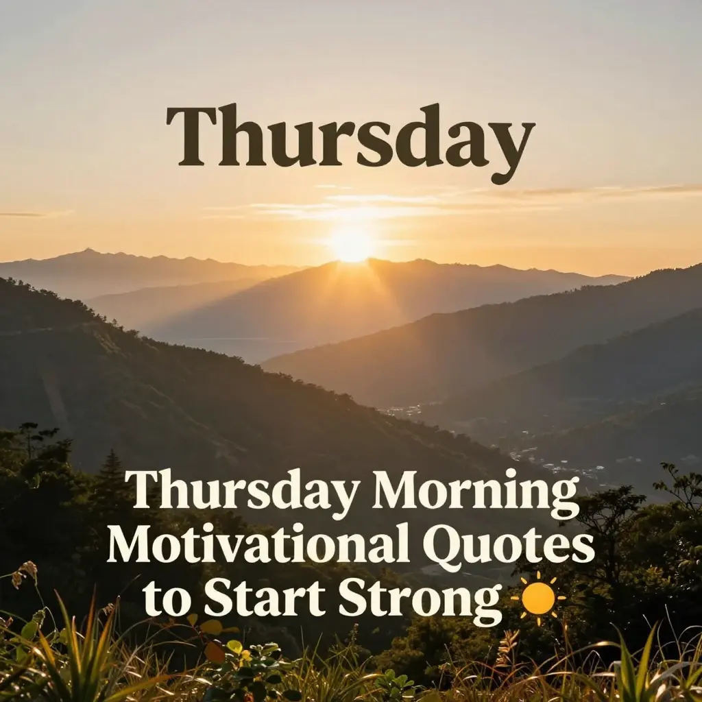 thursday motivational quotes